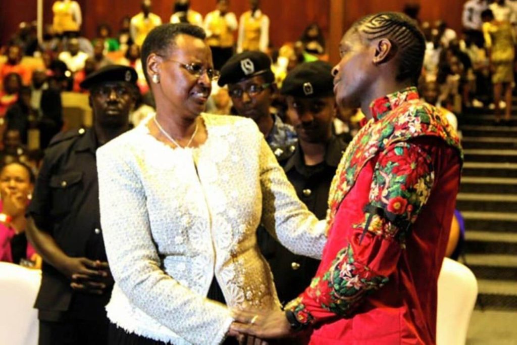 Mama Janet Museveni and Chameleone.
