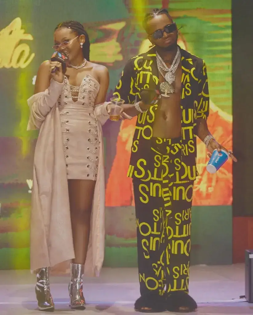 Diamond Platnumz and Zuchu marriage photos.