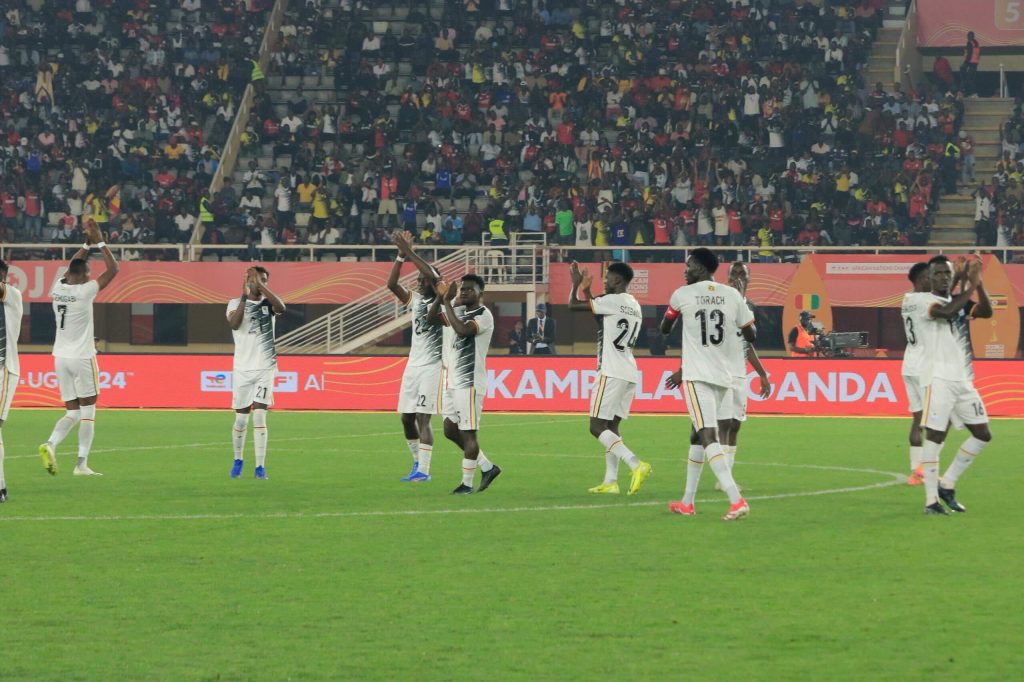 First CHAN win for Uganda Cranes as Guinea swept aside in Kampala.
