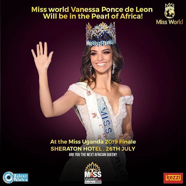 Crowned Miss World 2018 Vanessa Ponce in Uganda