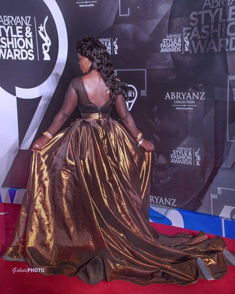 Faridah Nakazibwe Anita Beryl gown