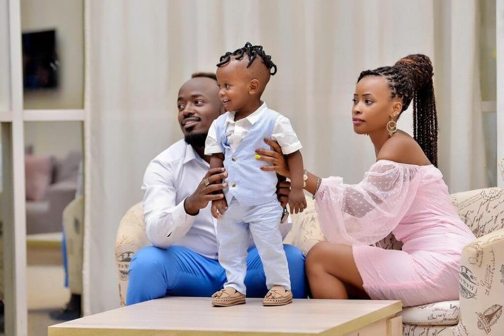 lifestyleug.com__Ykee Benda with son and wife Julie batenga (1)