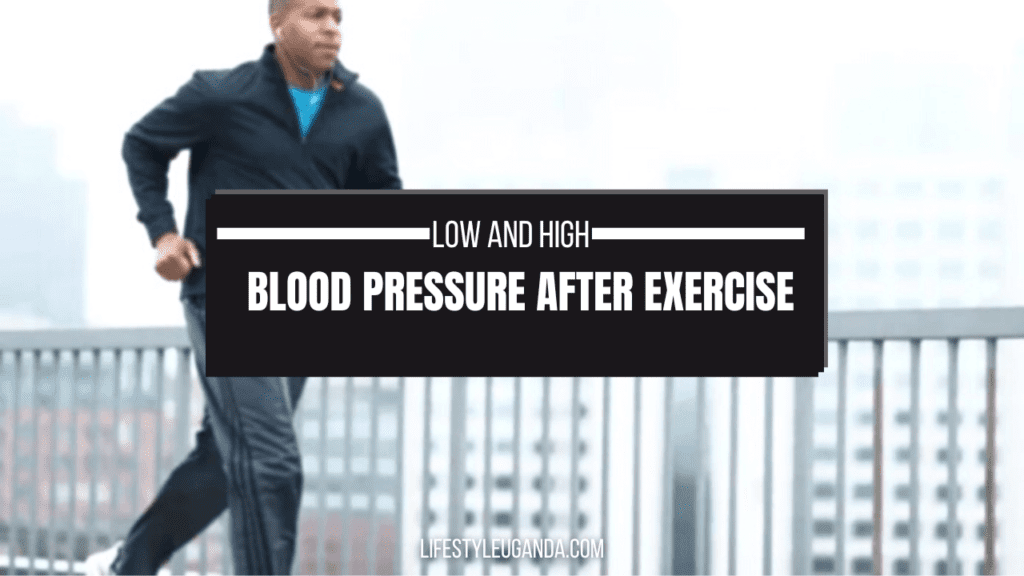 blood pressure after exercise chart