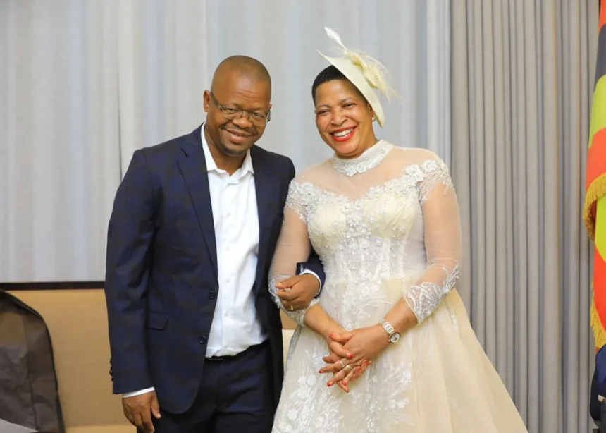 Anita Among gives birth